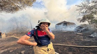 Bergamada orman yangını: Alevler evlere sıçradı