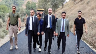 Beytüşşebap Kaymakamı Taşkıran, yol yapım çalışmalarını denetledi