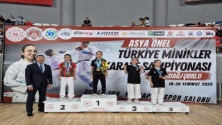 Bilecikli sporcu Türkiye Minikler Karate Şampiyonasında büyük başarı elde etti