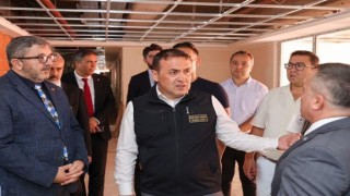 Bilecikte KYK yurt inşaatında inceleme