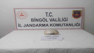 Bingölde 1 kilo esrar ele geçirildi
