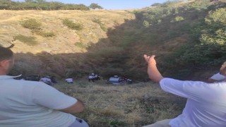 Bitliste otomobil uçuruma yuvarlandı: 1 ağır yaralı