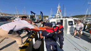 Bodrum ve Marmariste teknelerde yaralanan iki kişiye tıbbi tahliye