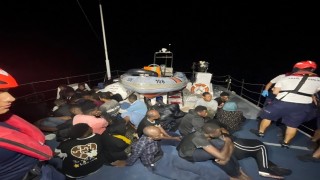 Bodrumda 35 düzensiz göçmen kurtarıldı