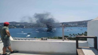 Bodrumda tekne yangını