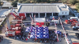 Bodrumda yeni itfaiye hizmet binası törenle açıldı