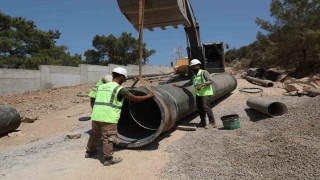 Bodrumun patlayan hatlarını büyükşehir yeniliyor