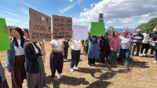 Boluda köylüler taş ocağına karşı eylem yaptı