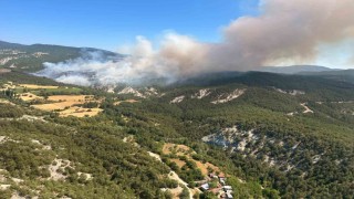 Boludaki orman yangınına müdahale sürüyor