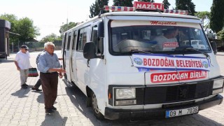 Bozdoğanda şehir içi seferleri başladı