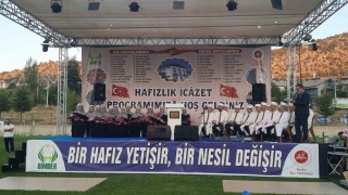 Bozkırda hafızlık eğitimi tamamlayan 41 öğrenciye icazet belgesi verildi