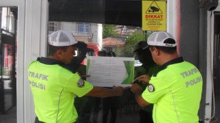 Bozkırda trafik denetimleri