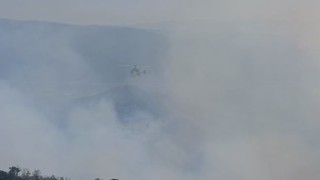 Buldandaki orman yangına müdahale sürüyor