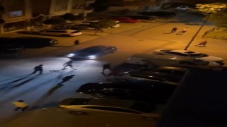 Bursada mahallenin gençleri bir birine girdi