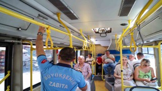 Büyükşehirin toplu ulaşım araçlarındaki sıkı denetimleri devam ediyor