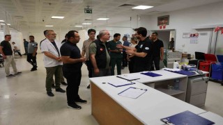 Çanakkale Valisi Toraman, devlet hastanesinde incelemelerde bulundu