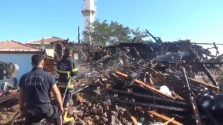 Çanakkalede imamın evi yandı