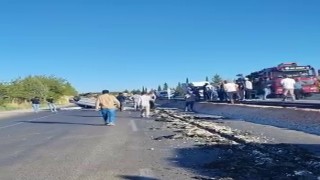 Çarpışan otomobillerden biri takla attı: 2 yaralı