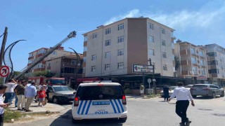 Çatı katında yapılan kaynak yangına neden oldu