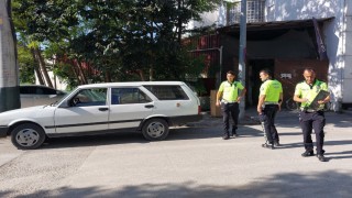 Çekme belgeli otomobil, başka bir araç plakasıyla yakalandı