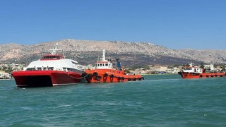Çeşme-Sakız seferinde gemi kazası