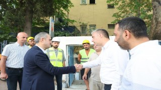 Çiftçi, e-sınav merkezi ve santral binası inşaatlarını inceledi