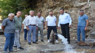 Çiftçiler suya kavuştu mahalle bayram etti