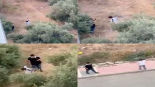 Çocukların tabanca ile tehlikeli oyunu kamerada