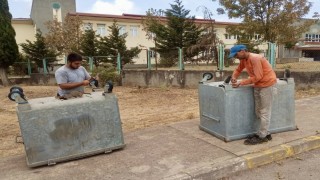 Çöp konteynırlarına yerinde müdahale