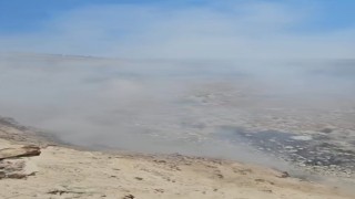 Çöplükte çıkan yangın korkuttu