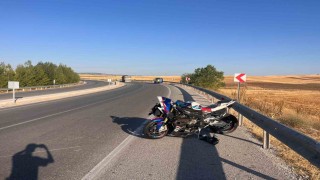 Çorumda motosiklet kazası: 1 yaralı