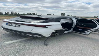 Çorumda panelvan araç ile cip çarpıştı: 1 yaralı