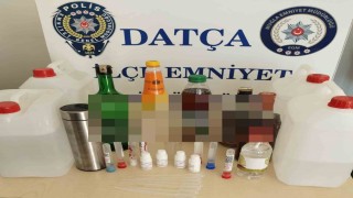 Datçada kaçak alkol operasyonu