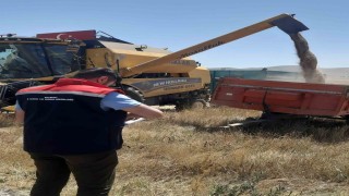 Demirözünde biçerdöver kontrolleri sürüyor