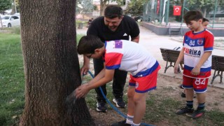 Denizlide taşıma suyla antrenman çilesi