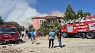 Depoda çıkan yangın söndürüldü