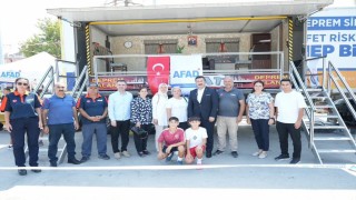 Deprem Simülasyon Tırına Yenişehirlilerden yoğun ilgi