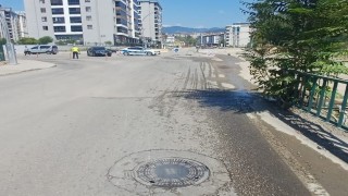 Devrilen motosikletin sürücüsü yaralandı