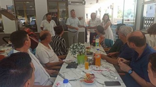 Didimde görev yeri değişen şube müdürlerine veda yemeği