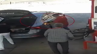 Diyarbakırda akaryakıt istasyonunda faciadan dönüldü: O anlar kamerada