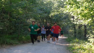 Doğada spor yapmanın keyfini yaşadılar