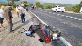 Domaniçte motosiklet kazası: 1 yaralı