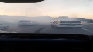 Düğün konvoyu, yine alışıldık görüntüler