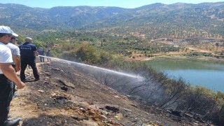 Dumanı gören bölgeye koştu, yangın kısa sürede söndürüldü