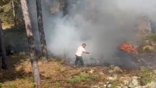 Duyarlı vatandaşlar sayesinde yangının büyümesini önlendi