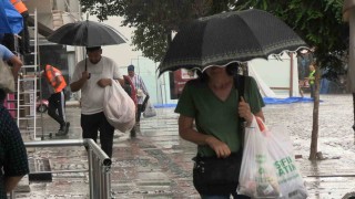 Edirnede kuraklığın ardından sağanak yağış etkili oldu