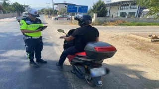 Efelerde motosiklet sürücülerine trafik bilgilendirmesi