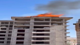 Elazığda inşaatta yangın