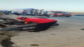 Elazığda otomobil takla attı: 6 yaralı