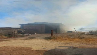 Elazığda samanlık yangını